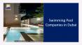 Swimming Pool Companies In Dubai PowerPoint PPT Presentation