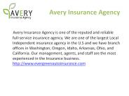 Avery Insurance Agency