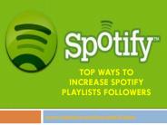 increase spotify playlists and followers fast