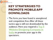 KEY STRATERGIES TO PROMOTE MOBILE APP DOWNLOADS
