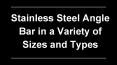 Stainless Steel Angle Bar in a Variety of Sizes and Types PowerPoint PPT Presentation