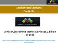 Vehicle Control Unit Market worth $10.4 billion by 2027 PowerPoint PPT Presentation