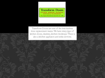 Kitchen Doors Cambridge