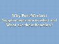 Why Post-Workout Supplements are needed and What are their Benefits PowerPoint PPT Presentation