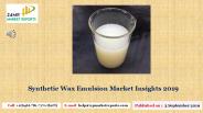 Synthetic Wax Emulsion Market Insights 2019