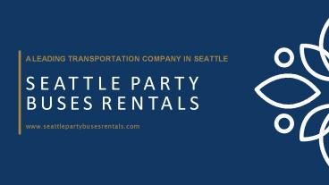 Travel with Style in Seattle Party Buses