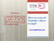 How to convert Youtube videos to MP3?