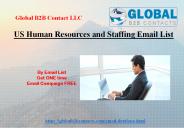 US Human Resources and Staffing Email List