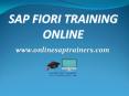 SAP FIORI Training Online, Online Sap FIORI Training PowerPoint PPT Presentation