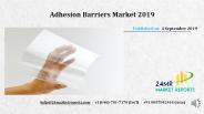 Adhesion Barriers Market 2019