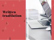 Written translation services
