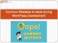 Common Mistakes to Avoid during WordPress Development PowerPoint PPT Presentation