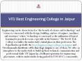 VITJ is Best Engineering College in Jaipur PowerPoint PPT Presentation