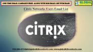 Citrix Networks Users Email List