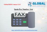 Spain Fax Number  List