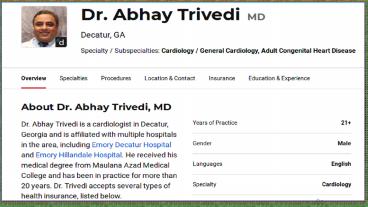 Dr Abhay Treivedi