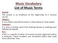Music Vocabulary:- Words related to Music PowerPoint PPT Presentation