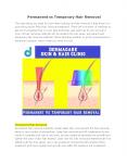 Permanent vs Temporary Hair Removal PowerPoint PPT Presentation