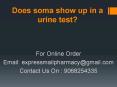 Does soma show up in a urine test? PowerPoint PPT Presentation