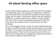 All about Renting office space