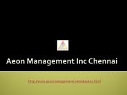 aeon management ((Inc))) Chennai (**Reviews**)))))