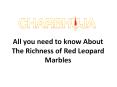 All you need to know About The Richness of Red Leopard Marble PowerPoint PPT Presentation