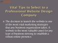 Vital Tips to Select to a Professional Website Design Company PowerPoint PPT Presentation