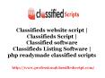 Classifieds Script PowerPoint PPT Presentation