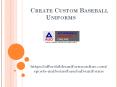 Create Custom Baseball Jerseys PowerPoint PPT Presentation