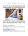 Top Medical Universities of Ukraine to Study MBBS - Education Consultancy PowerPoint PPT Presentation