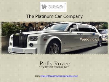 Rolls Royce Luxury Car Hire - The Perfect Wedding Car.