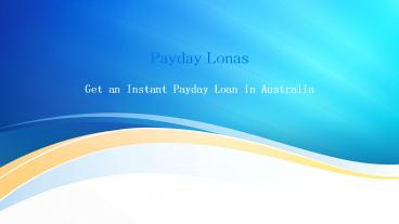 Instant Loans In Australia