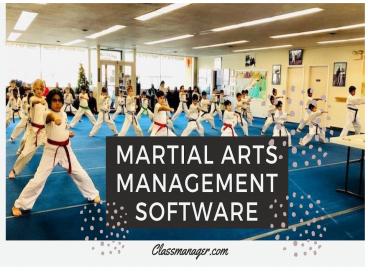 Martial Art Management Software
