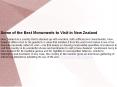 monuments in New Zealand PowerPoint PPT Presentation