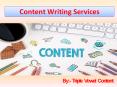 Content Writing Services PowerPoint PPT Presentation