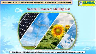 Natural Resources Mailing List