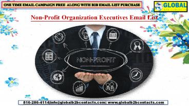 Non-Profit Organization Executives Email List