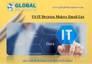 US IT Decision Makers Email List