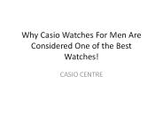 Casio G-Shock Watches – The Brainchild of Casio
