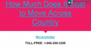 How Much Does it Cost to Move Across Country
