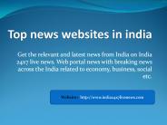 Top news websites in india