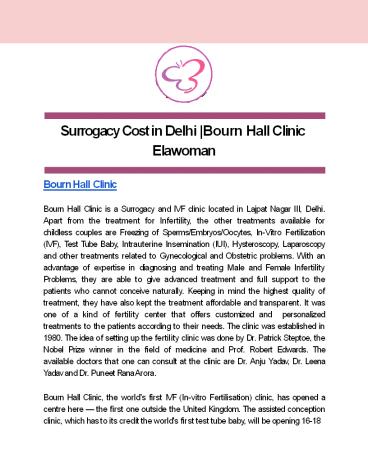Surrogacy Cost in Delhi