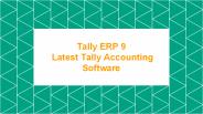 Tally ERP 9 - Latest Tally Accounting Software