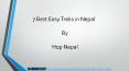 7 Best And Easy Trek in Nepal PowerPoint PPT Presentation