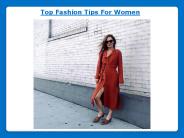 Top Fashion Tips For Women