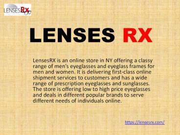 Eyeglasses | High Quality Prescription Lenses Online | Sunglasses