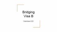 Applying for Bridging Visa B