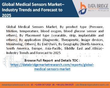 Medical Sensors Market