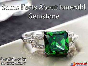 Some  Facts About Emerald Gemstone