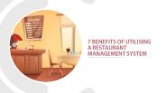 7 Benefits of Utilising a Restaurant Management System